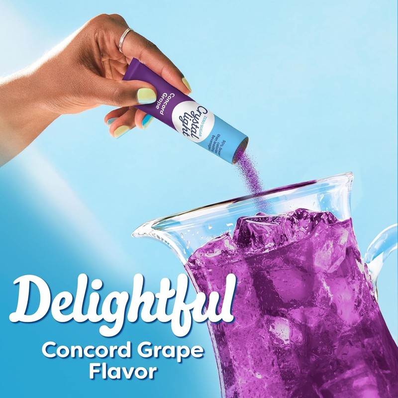 6 Count Concord Grape Drink Mix Packets - Easy to Prepare, Sugar-Free Hydration gallery