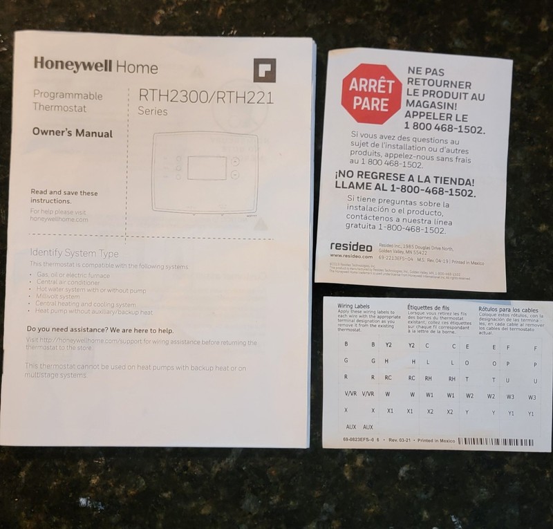 Honeywell Home RTH221B 1-Week Programmable Thermostat with Digital Display gallery