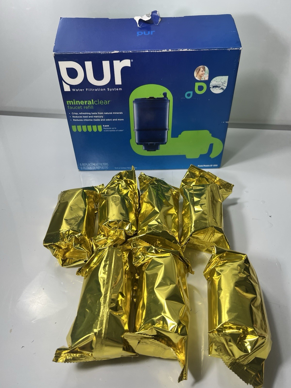 7x PUR MineralClear Kitchen Faucet 3-Stage Water Filter (RF-9999) - Open Box gallery