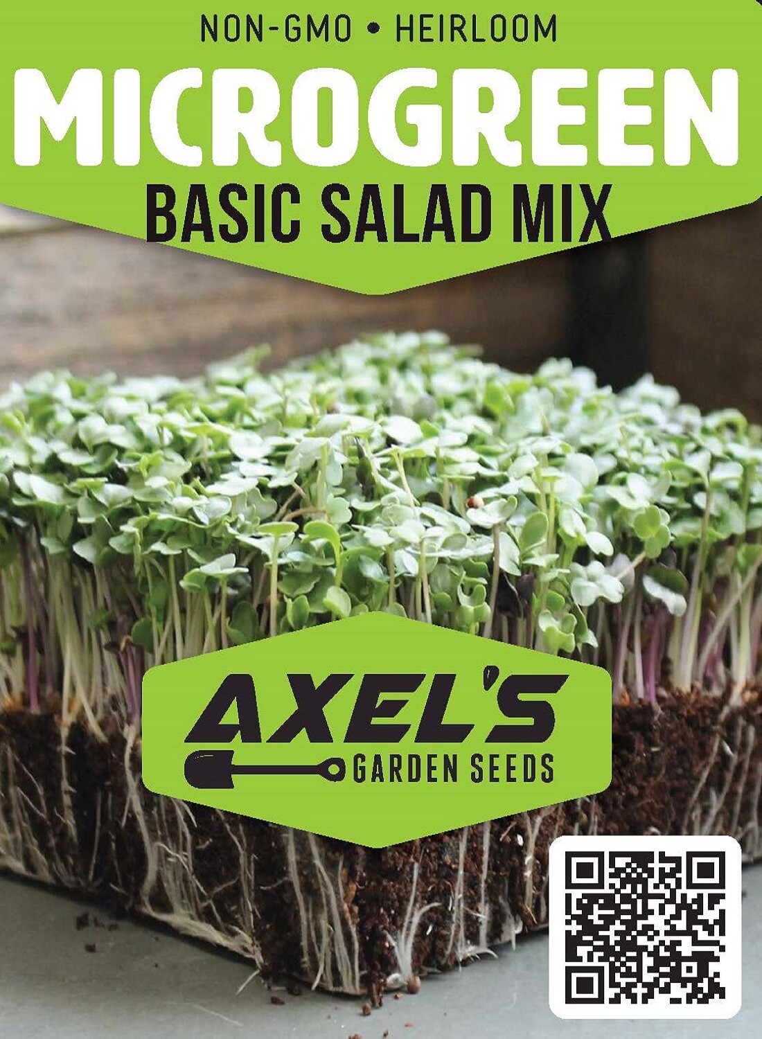 Basic Salad Mix MICROGREEN Seeds | Heirloom | Non-GMO | Seeds for Sprouting gallery