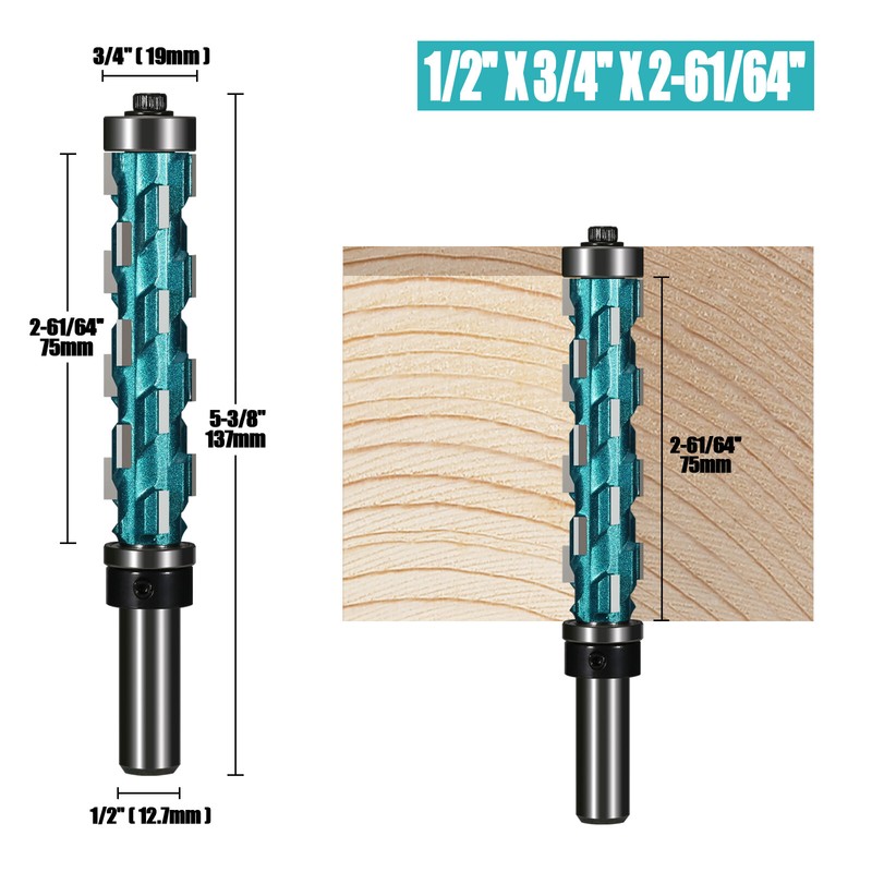 Spiral Flush Trim Router Bits Double Bearing Woodworking Mill Cutter 1/2'' Shank gallery