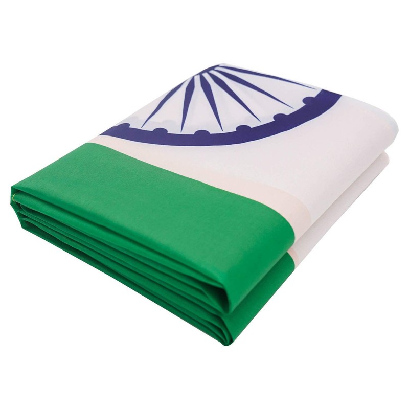 DANF India Flag 3x5 Ft Thick Polyester, Fade Resistant, Brass Grommets, Canva... gallery