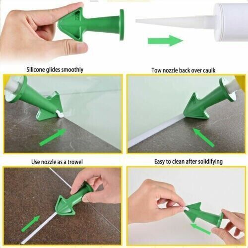 Silicone Caulk Applicator Tool Set, 3 Nozzles for Perfect Sealing and Finishing gallery