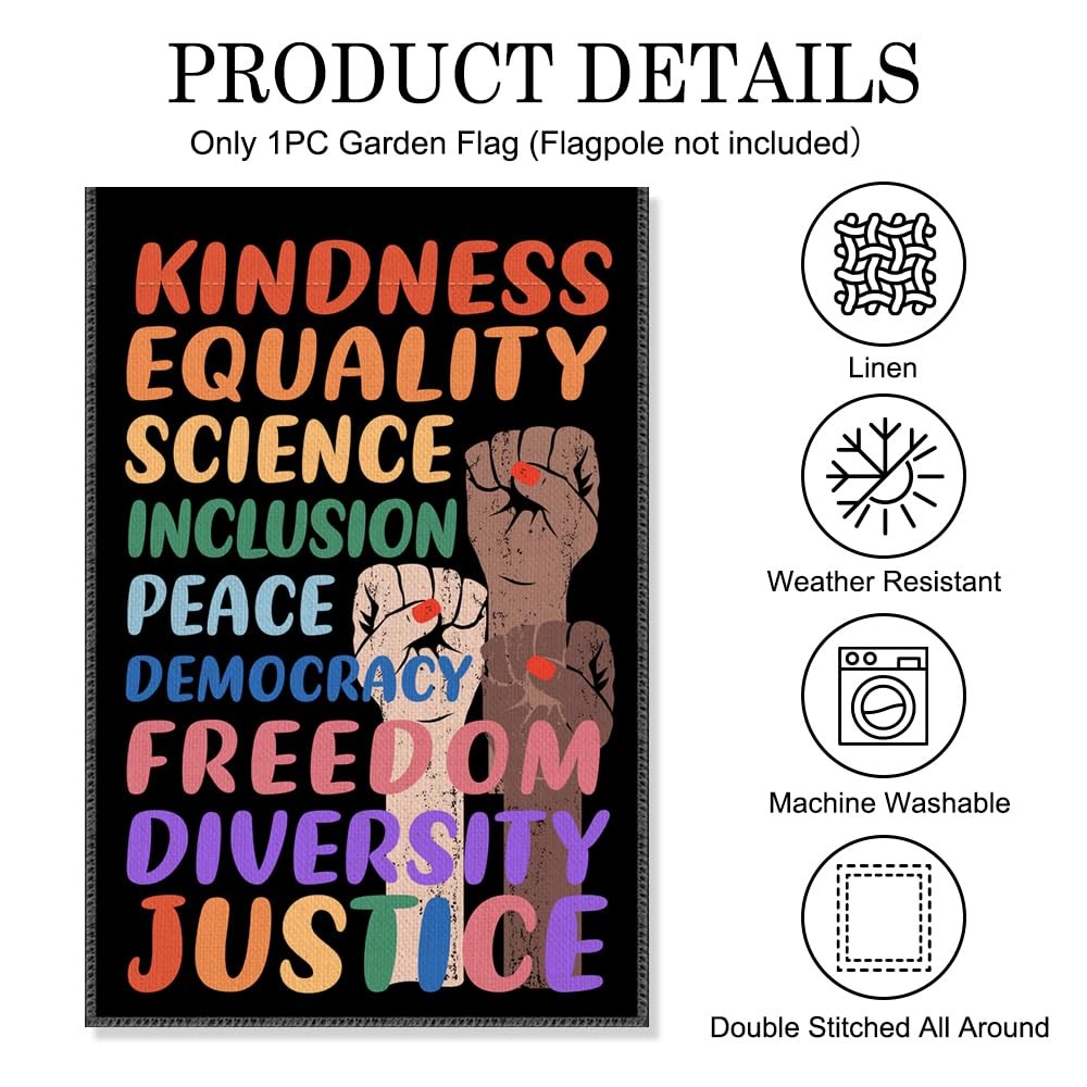 Kindness Equality Science Inclusion Peace Democracy Freedom Diversity Garden ... gallery