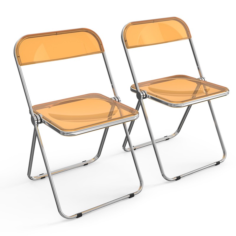 2PCS Plastic Folding Chairs Wedding Party Event Stackable Dining Chair 4 Colors gallery