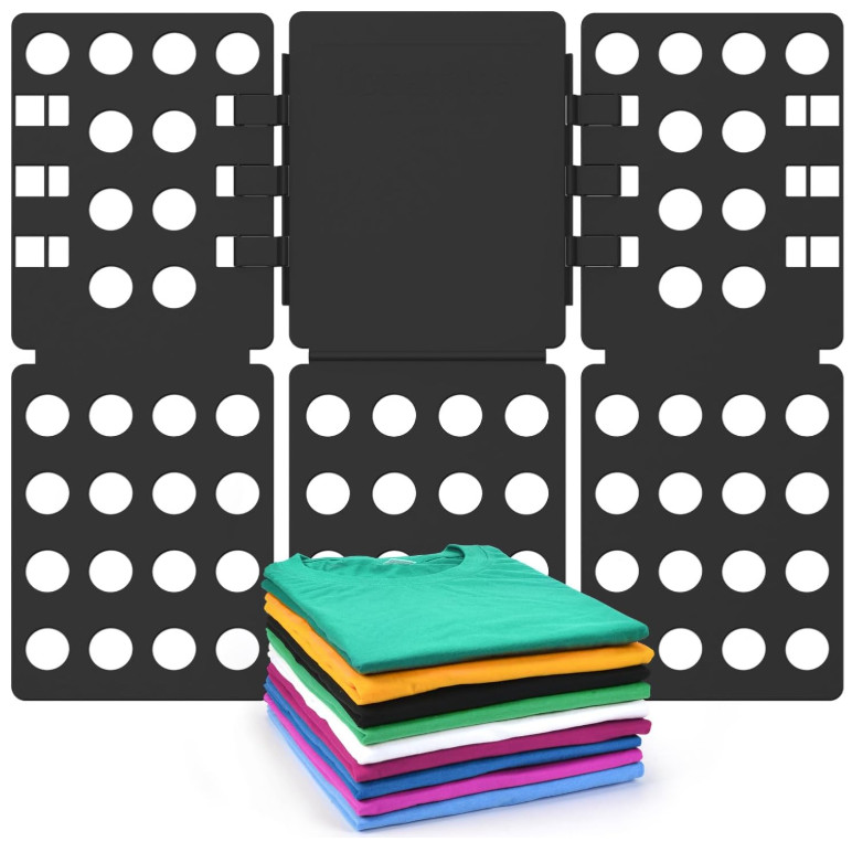 Adjustable T-Shirt Clothes Fast Folder Folding Board Laundry For Adult Organizer gallery