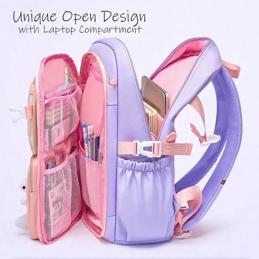 Backpack Student Backpack With Multiple Pockets, Large Capacity, Breathable And 4