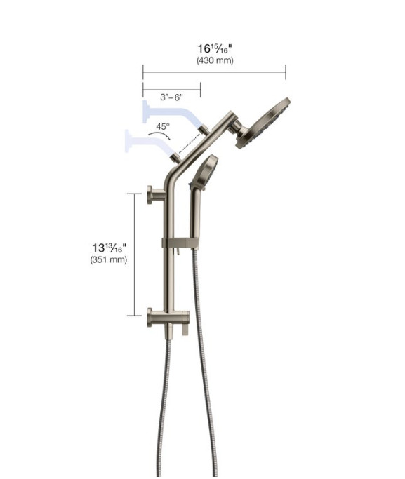 Kohler HydroRail 3-in-1 Multifunction Showerhead and Column Kit - Brushed Nickel gallery