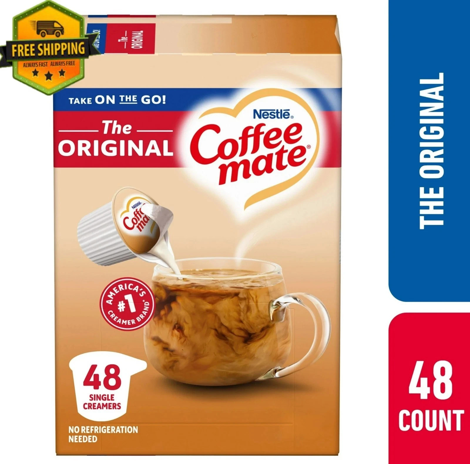 Nestlé Coffee Mate Original Liquid Coffee Creamer Singles,9 fl oz, 48 Pack gallery