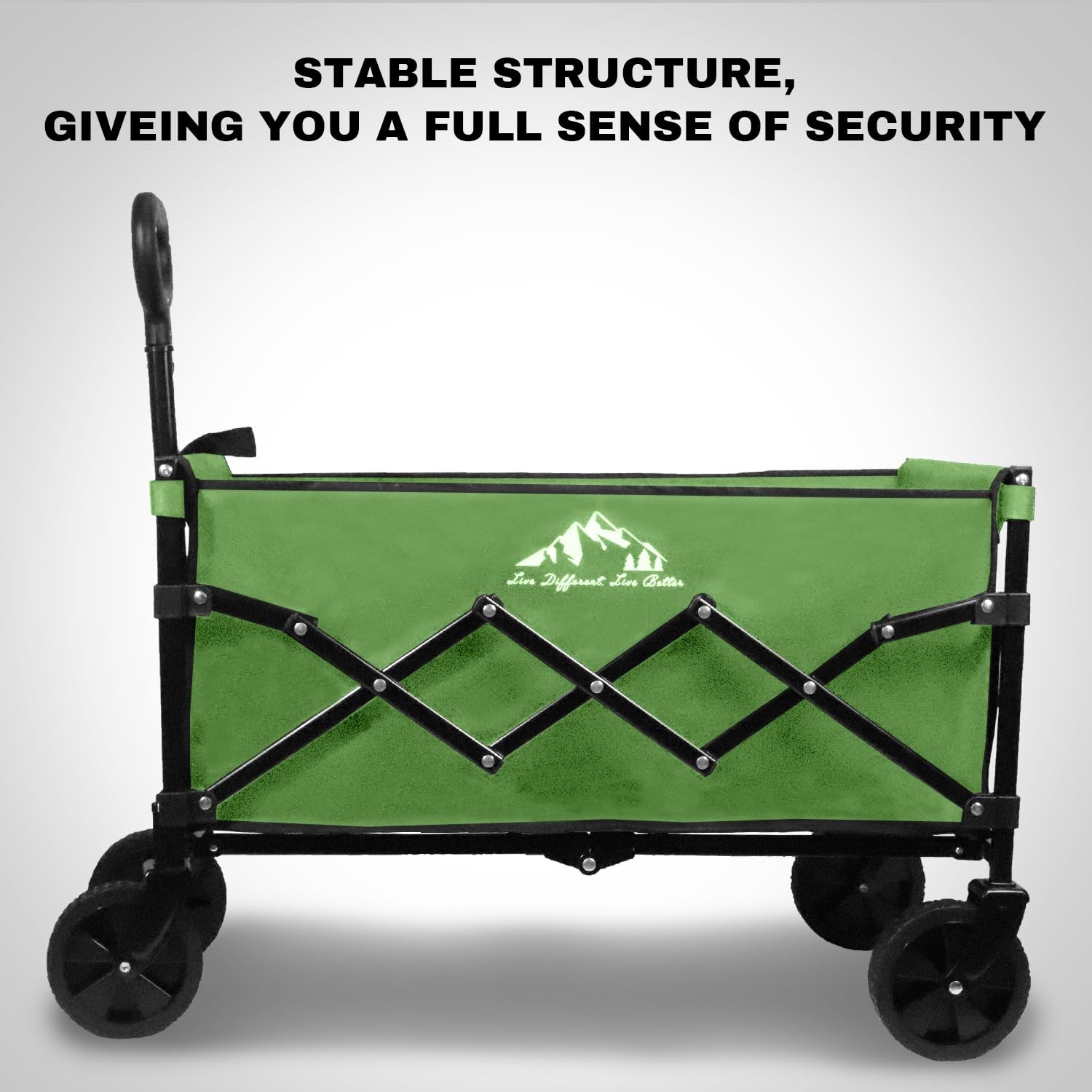 Collapsible Wagon 352LBS Capacity, Foldable Large Wagons Carts, Heavy Duty Ou... gallery