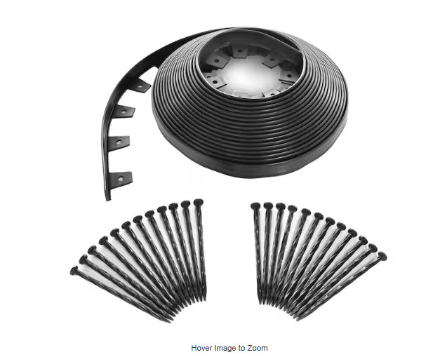60 ft. No-Dig Plastic Landscape Edging Kit gallery
