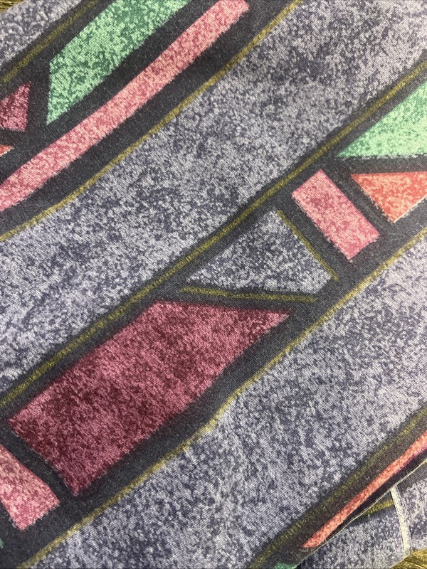 Dan River ︱Twin Flat︱Sheet︱90's ︱Purple︱Violet︱Teal︱Geometric ︱Vintage gallery