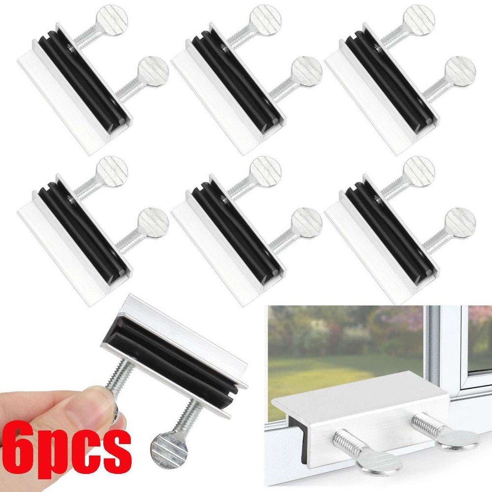 6x Sliding Window Locks Easy Installation High Security Home Lock Thumbscrews