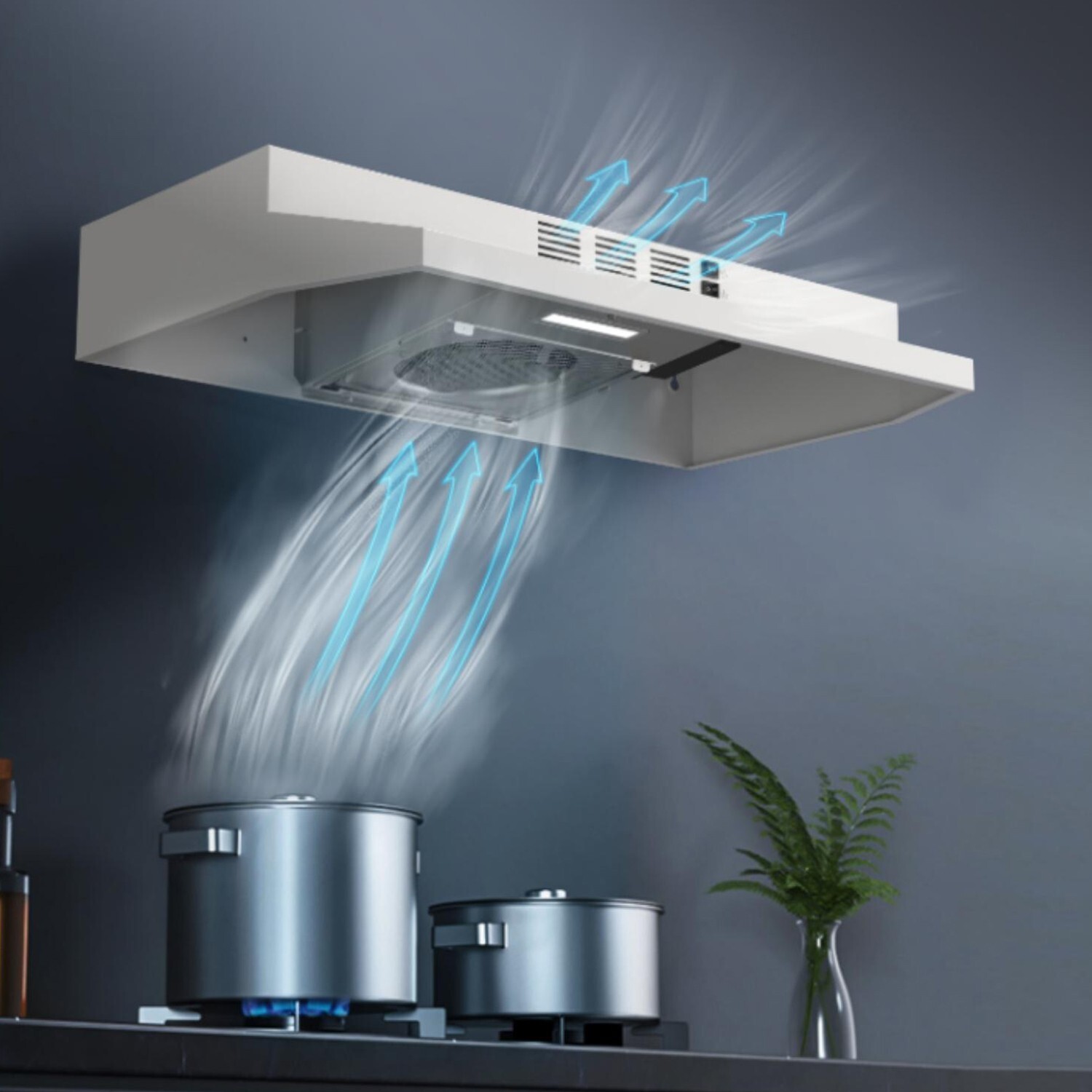30 inch Under Cabinet Range Hood Kitchen Vent 230CFM Convertible Stainless Steel gallery
