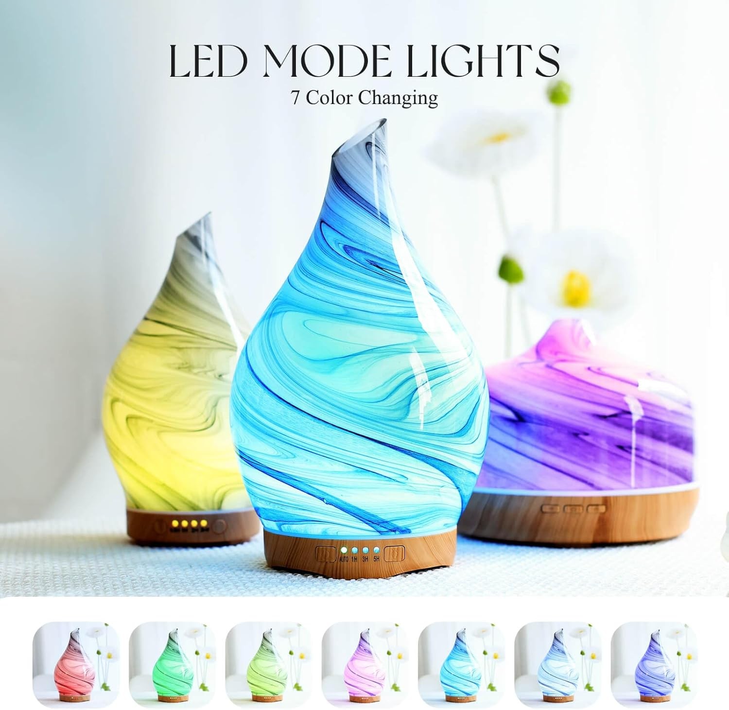 Porseme 280ml Essential Oil Diffuser Glass 280ml, G9-280ml Ink Aladdin Vase gallery