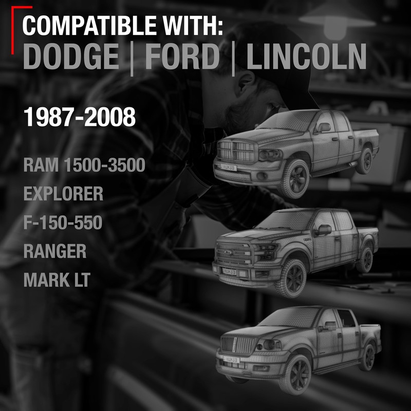 Tailgate Hinge Kit for Dodge Ram - 4-Piece Set, Driver and Passenger Side gallery
