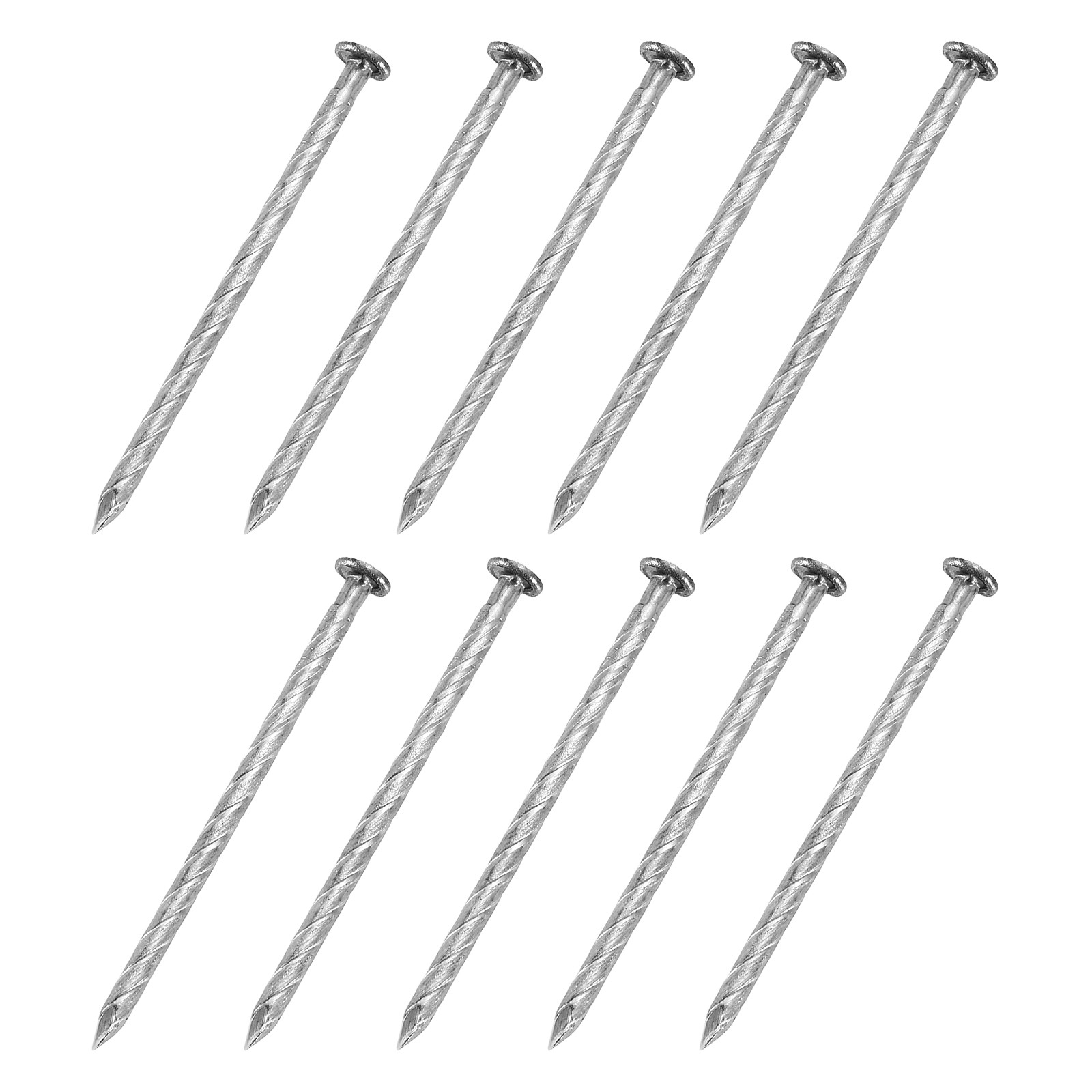 150Pcs Fence Deck Nails 2 Inch 304 Stainless Steel Spiral Deck Nail Silver gallery