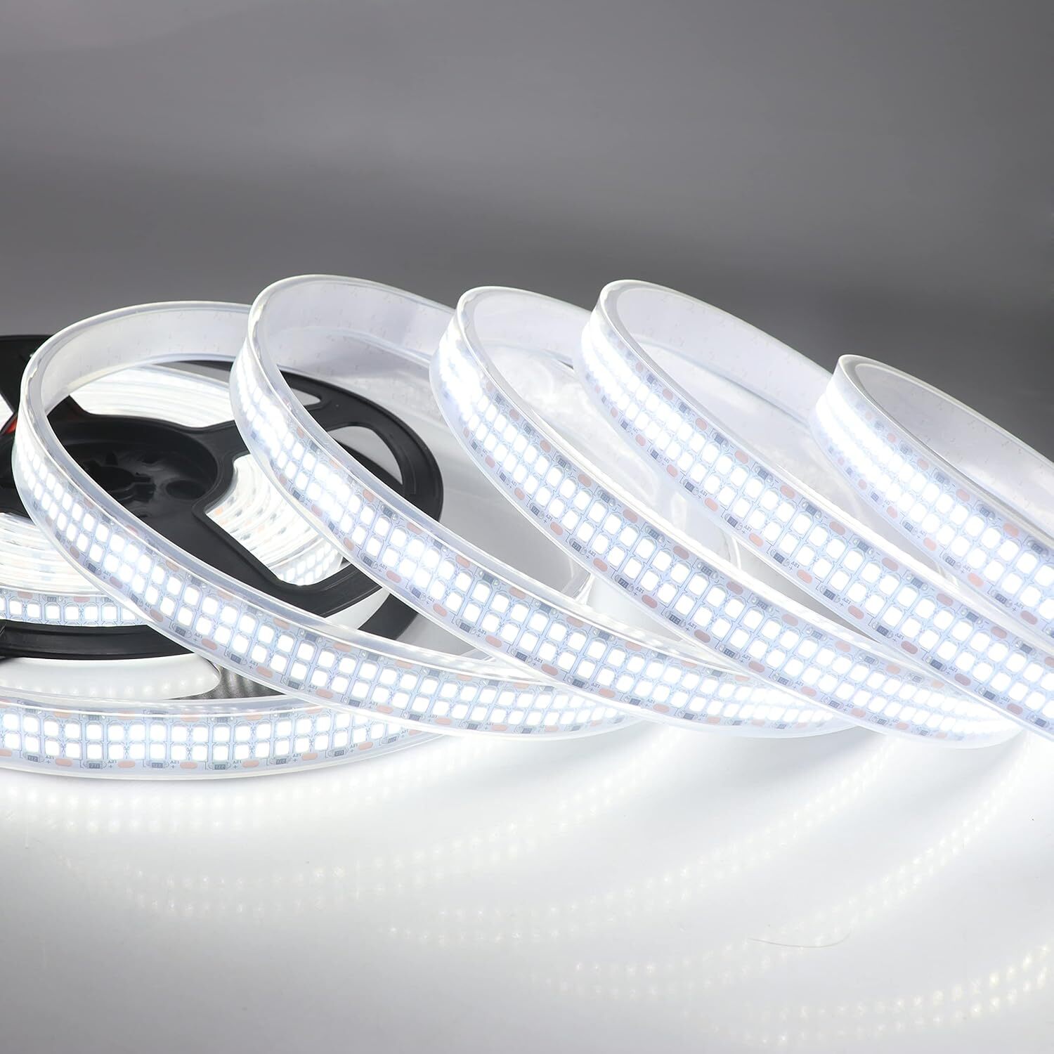 LED Strip Lights Cold White 6500K 16.4Ft Double Row 2835 SMD 2400Leds DC 12V gallery