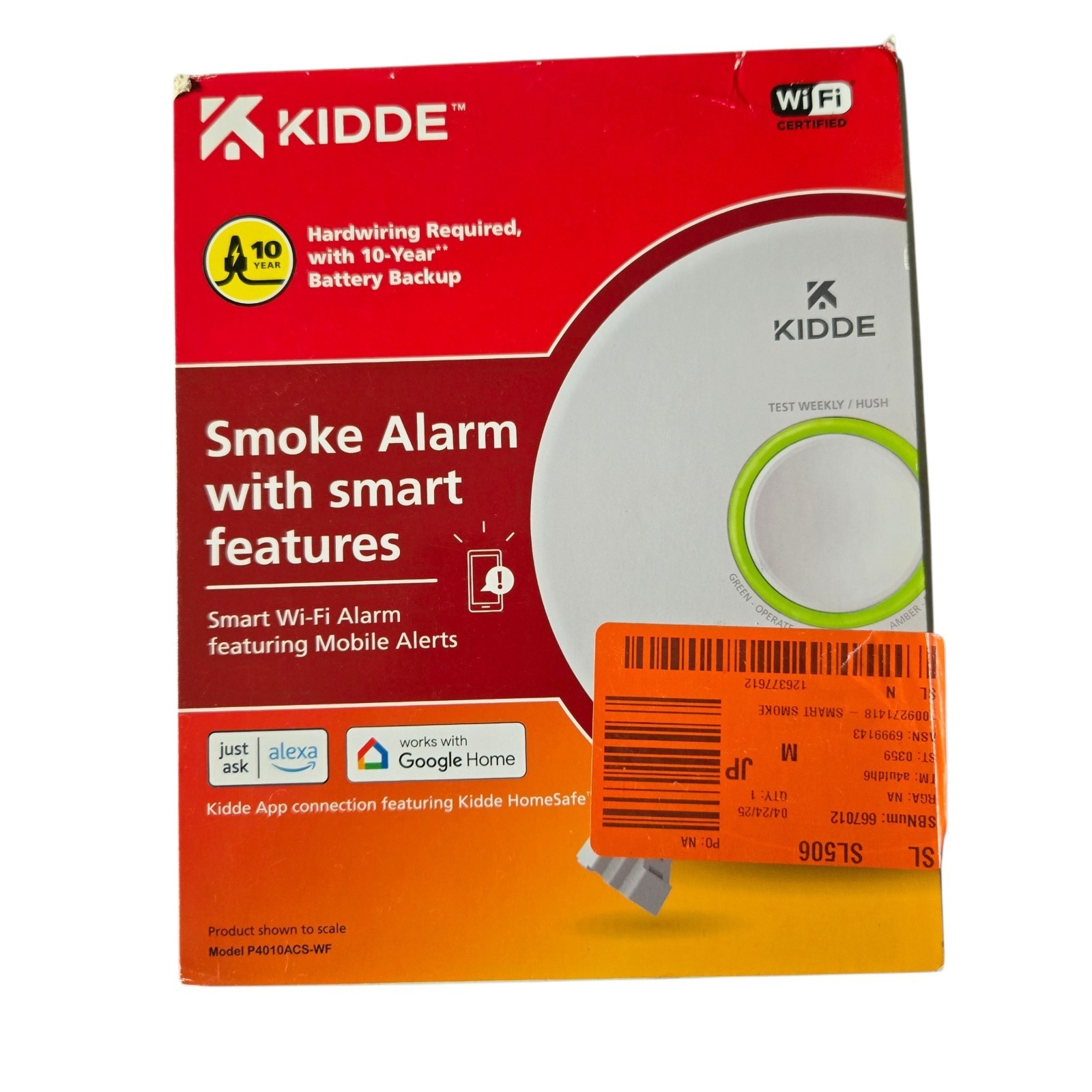 Kidde Hardwired Smart Smoke Detector w/ Battery Back-up, &Voice Alerts, 21032064 gallery