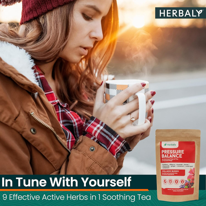 Herbaly Heart Functional Tea - 9 Superherbs - Natural, Organic, Non-Gmo, Caffein gallery