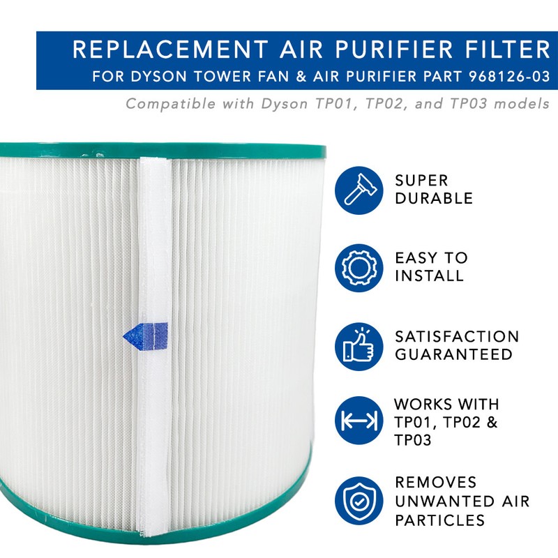 MaximalPower Replacement Filter for Dyson Tower Fan Air Purifier TP01 TP02 TP03 gallery