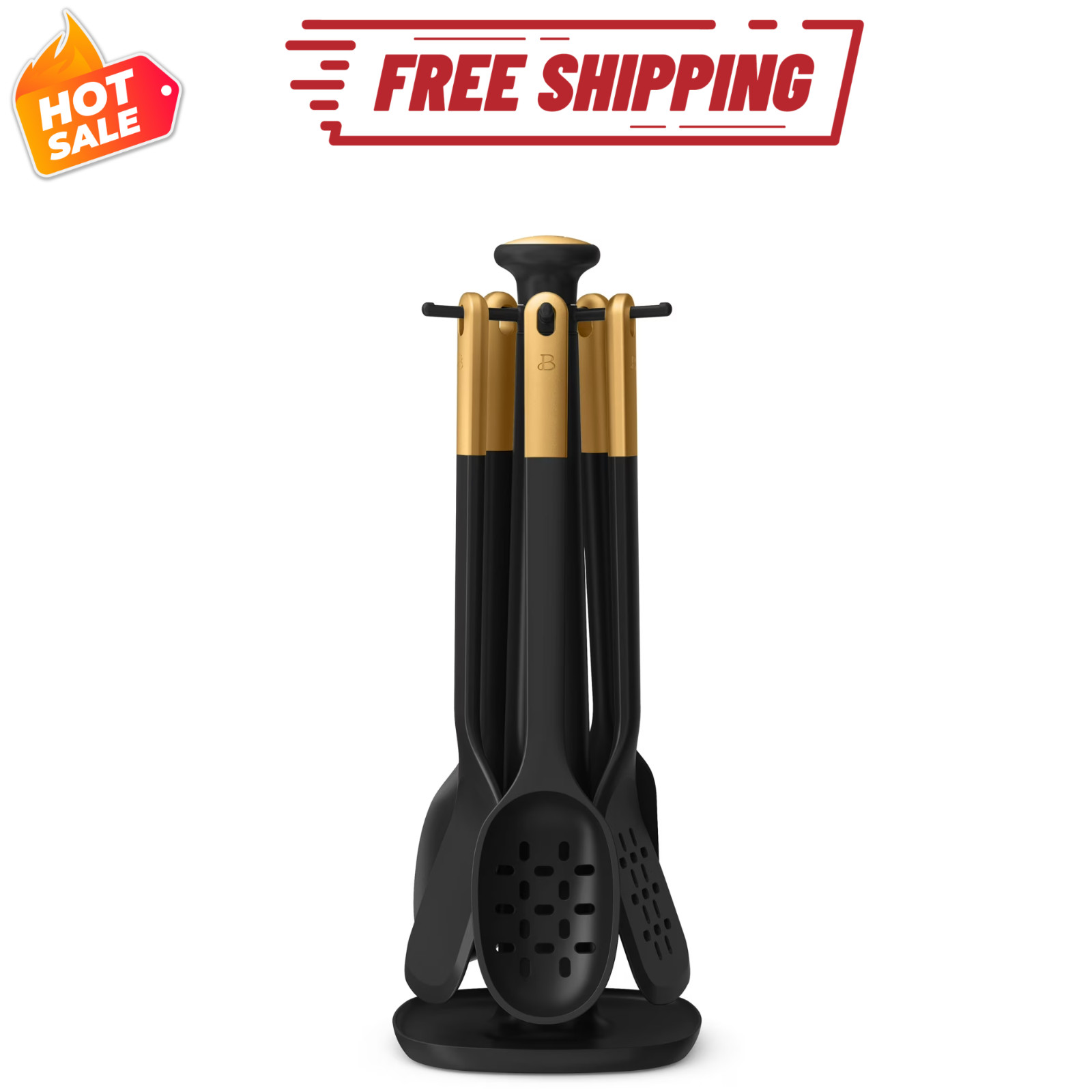 Beautiful 6 Piece Rotating Tool Set Black Sesame by Drew Barrymore gallery