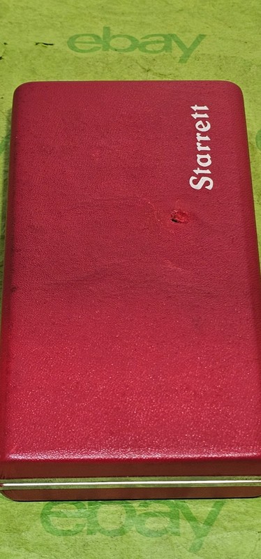 Starrett Hinged Red Tool Hard Case Box Only w/ Foam Insert, 6 x 3.25 x 1 inches gallery