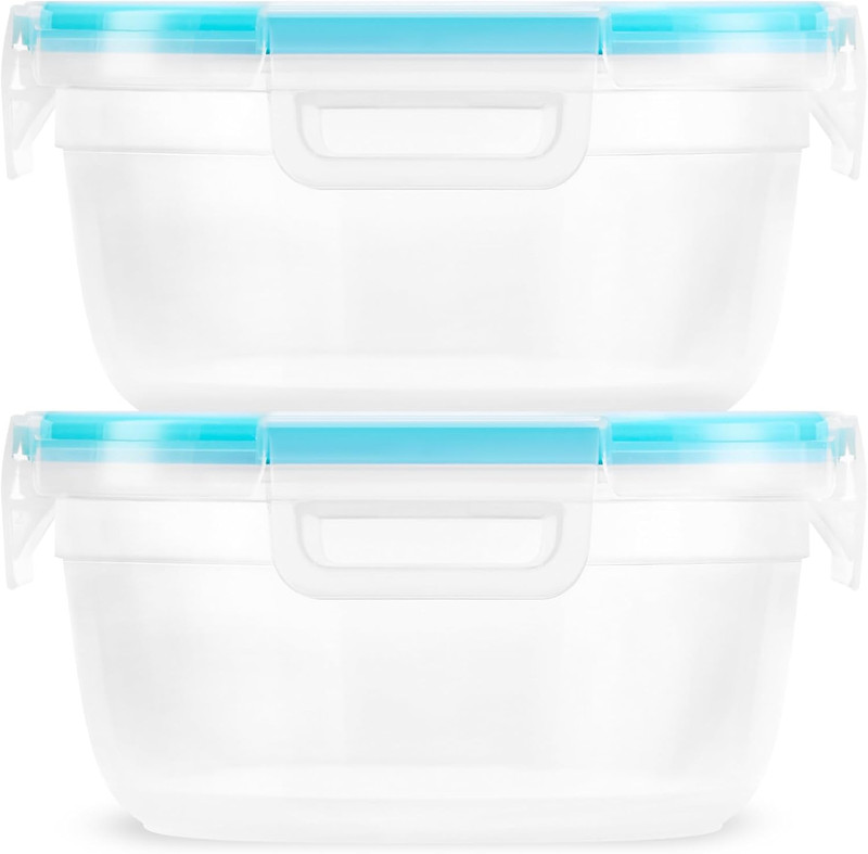 Plastic Total Solution 2-Pack (4-Cup) Food Storage Containers Set, Leakproof ... gallery