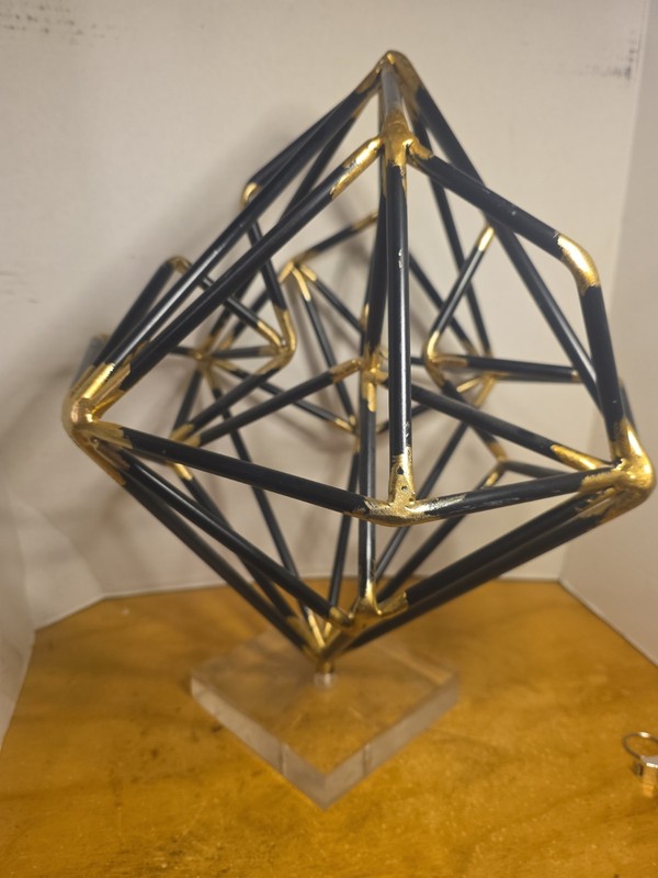 Large Geometric Sphere Globe Abstract Tabletop Centerpiece 16"H X 11.5" W gallery