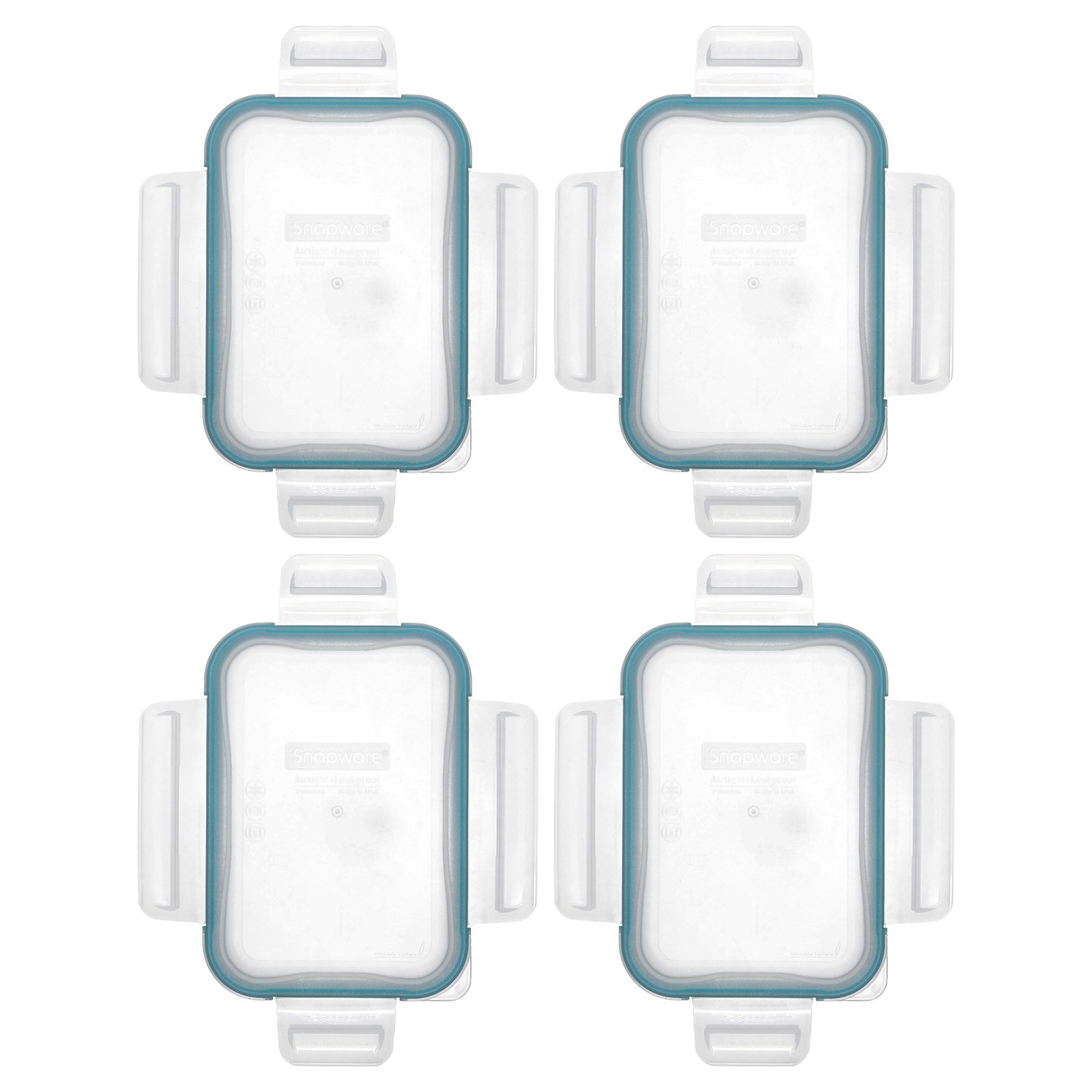 Snapware 8602-PC 2-Cup Clear Total Solutions Lid w/ Gasket (4-Pack) gallery