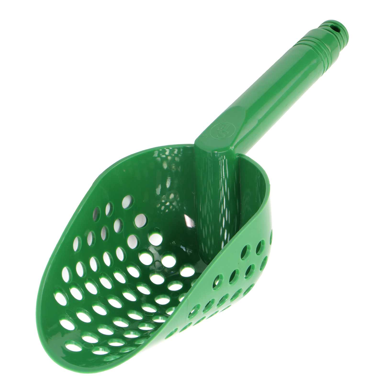 14" Green Plastic Metal Detector Sand Scoop for Gold Prospecting w/ Brass Probe gallery