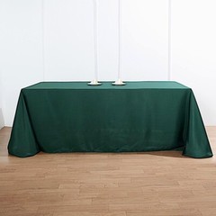 Hunter Green Polyester 90×132″ Rectangle TABLECLOTHS Wedding Supplies Linens