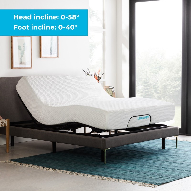 Linenspa Adjustable Base - Bed Frame with Independent Head and Foot Incline gallery