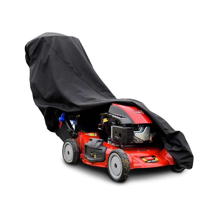 21" Waterproof Walk Behind Push Lawn Mower Cover Storage Rain Dust UV Protector gallery