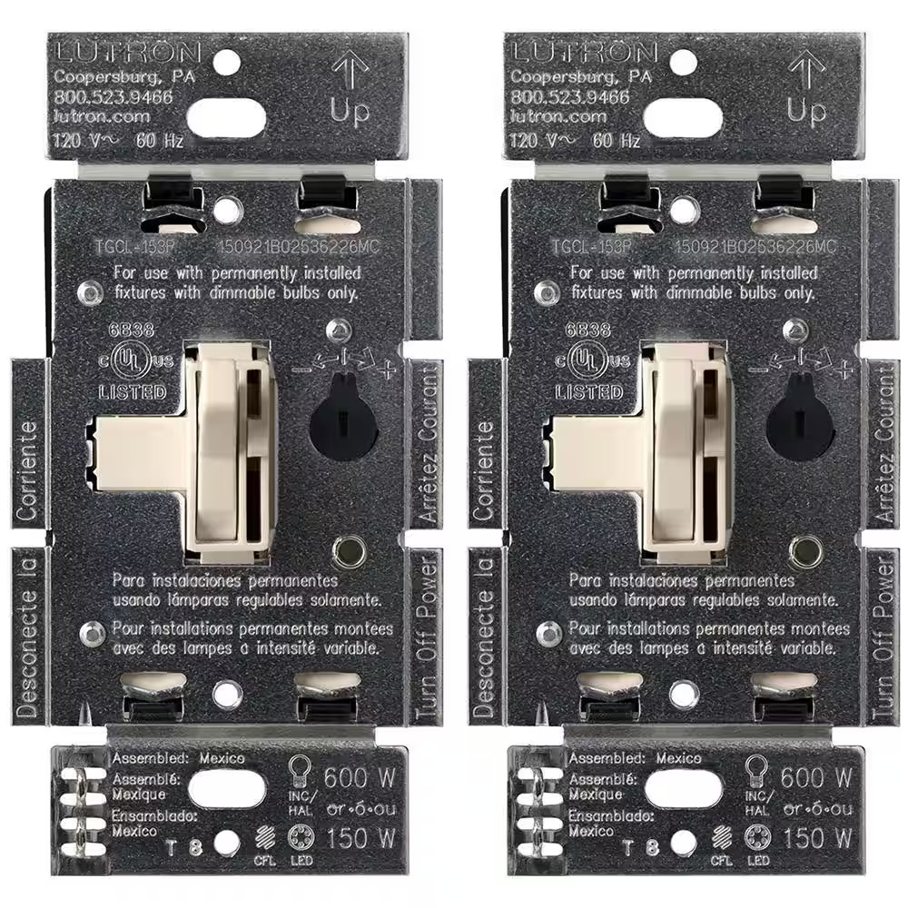 Toggler LED+ Dimmer Switch for Dimmable LED Bulbs, 150W Led/Single-Pole or 3-Way gallery