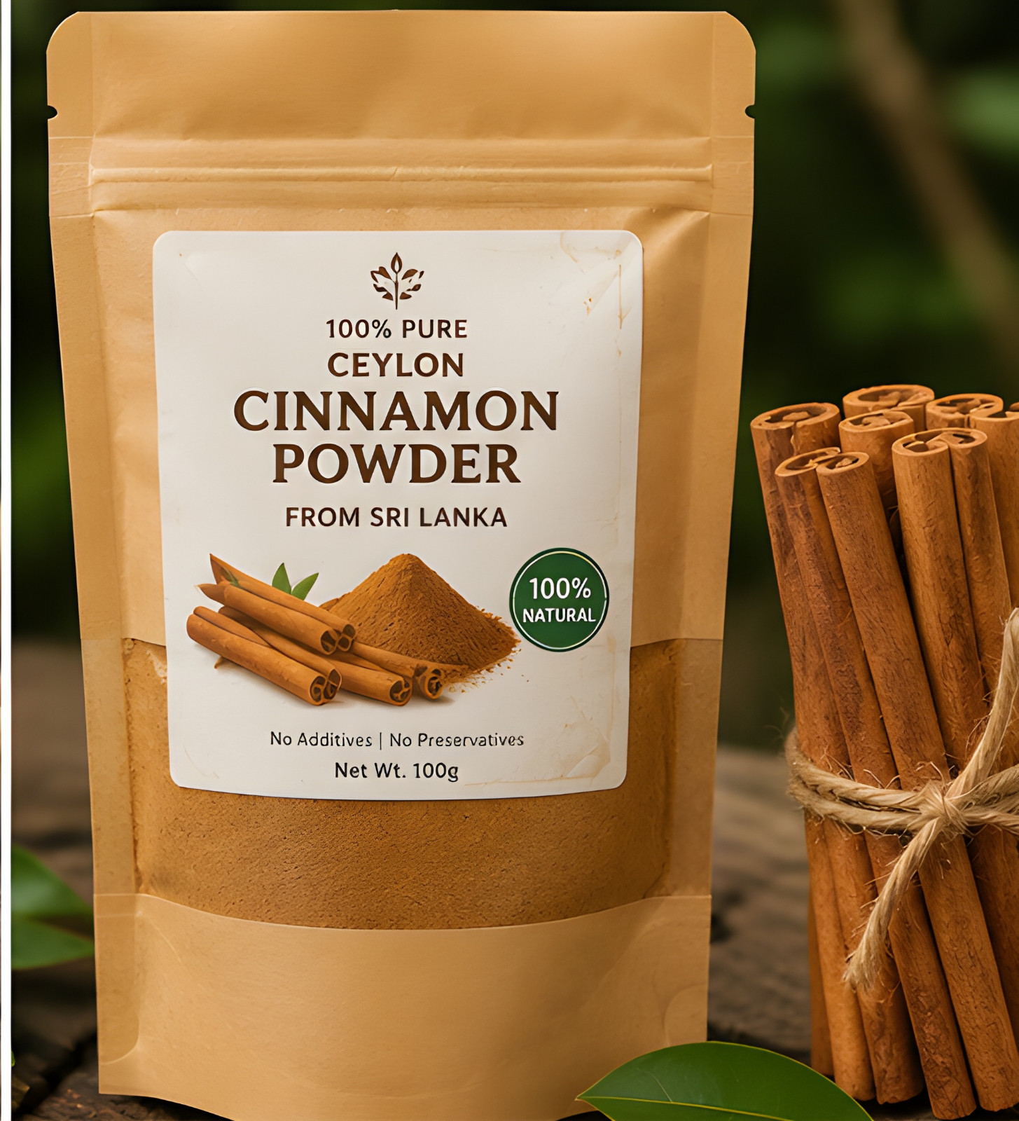 Pure Ceylon Cinnamon Powder from Sri Lanka | Organic True Cinnamon | Fresh Natur gallery