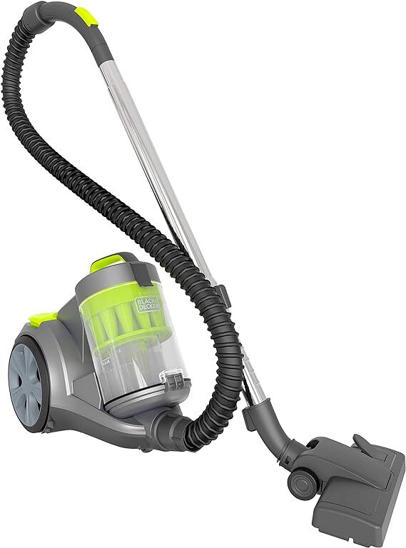 BLACK+DECKER Bagless Canister Multi-Cyclonic Vacuum BDXCAV217G - Gray/Green gallery