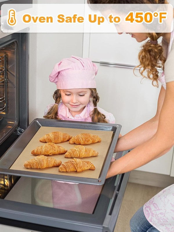 SMARTAKE Parchment Paper Roll For Baking, 13 In X 278 Ft, 300 Sq.ft, Non-Stick gallery