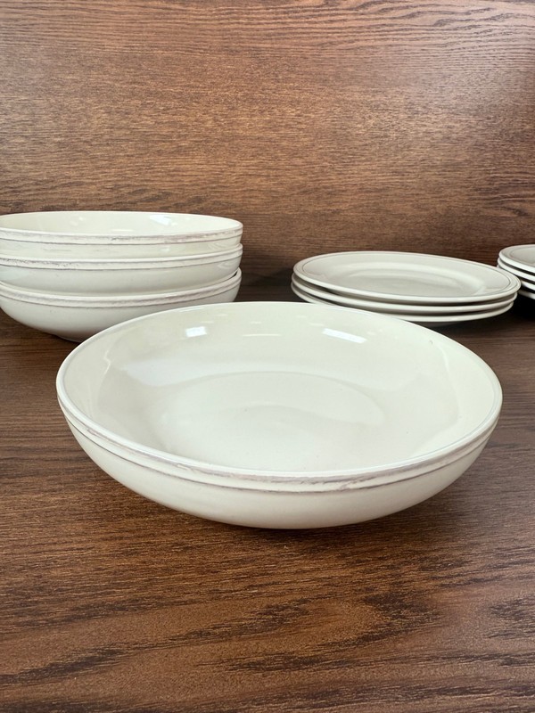 Over & Back Dinnerware Set Ivory Lake Como Replacement gallery