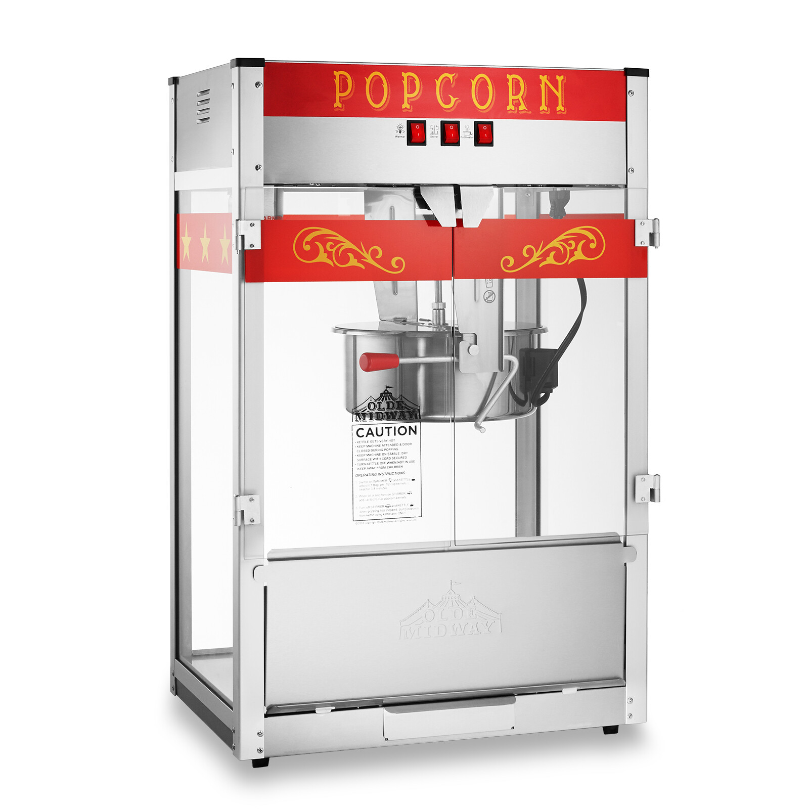 Commercial Popcorn Machine Maker Popper with Extra Large 16-Ounce Kettle gallery