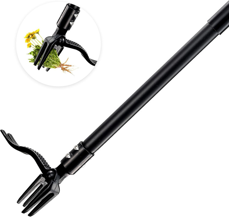 Weed Puller with Long Handle- 63Inch - Adjustable Stand up Weed Puller Tool, Hea gallery