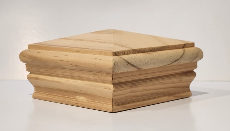 4 X 4 Weathershield - Premium Solid Wood Fence Post Cap - Pressure Treated Pine gallery
