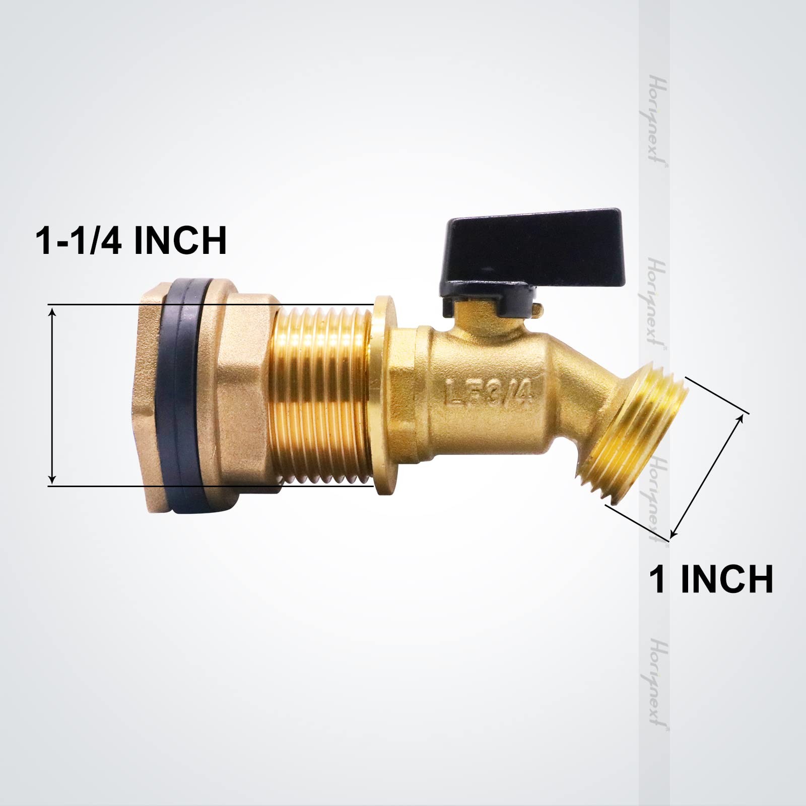 GHT 3/4 Spigot Rain Barrel Kit Brass Valve Fits 5/25/50/55 Gallon Bucket Hose gallery