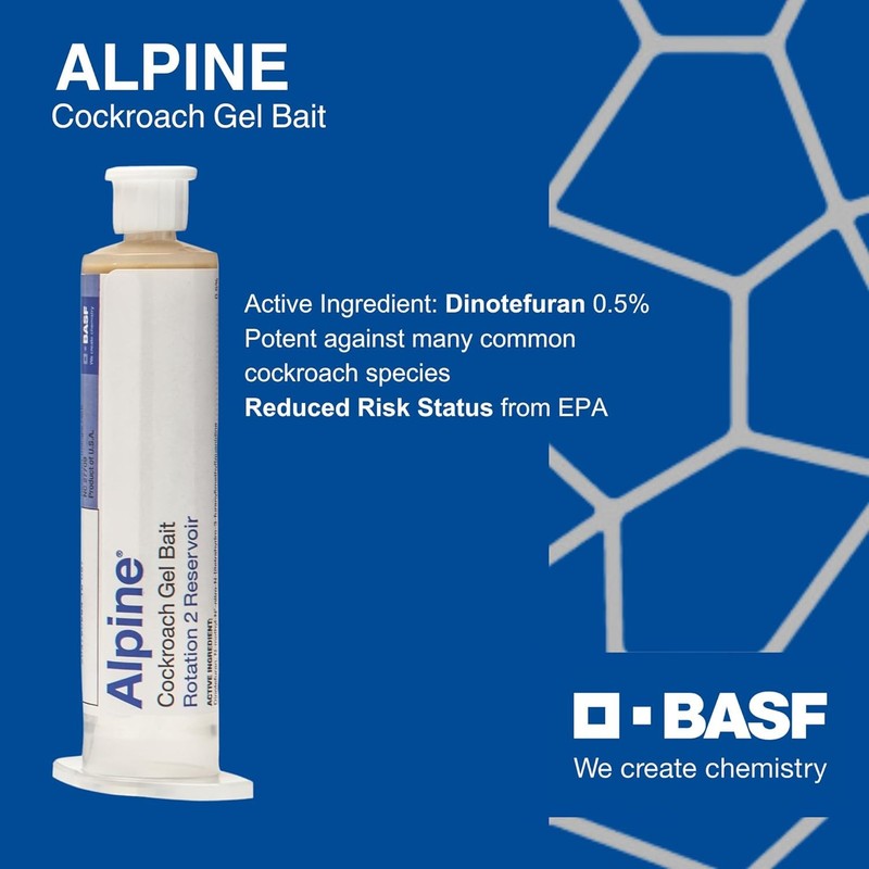 4 Tubes Alpine Cockroach German Roach Control Gel Bait Rotation 2 ~120 grams gallery