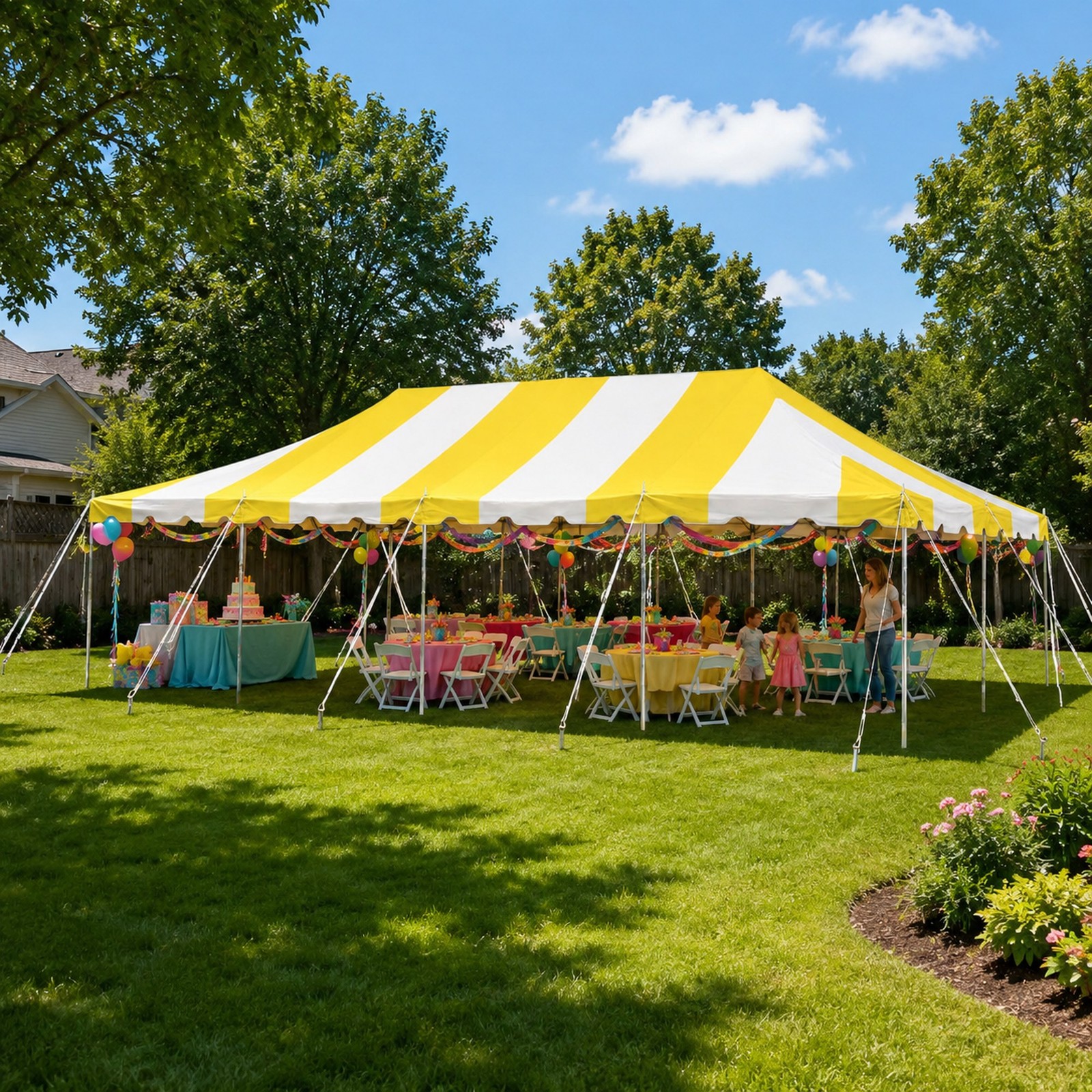Weekender Pole Tent 20x40 Yellow Canopy Event Wedding Party Backyard Gazebo gallery