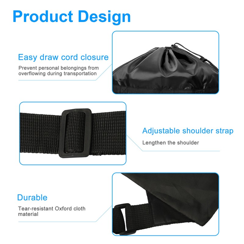 Extra Large Laundry Bag Backpack Heavy Duty Washing Clothes Drawstring 61x92 CM gallery