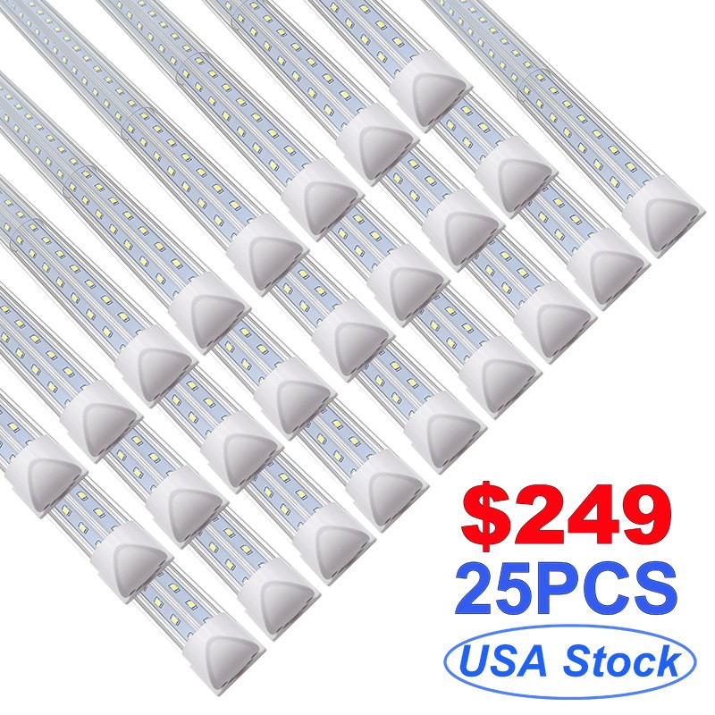 25 Pack LED Tube Light 5Ft T8 Integrated Bulb Lamp Fixture 48W 6200Lm Shop Light gallery