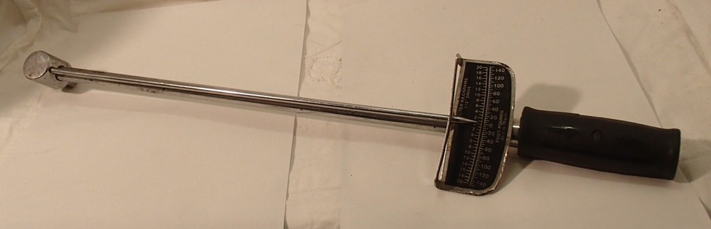 Vintage Torque Socket Wrench Newton Meters/Foot/Pounds 1/2 Drive