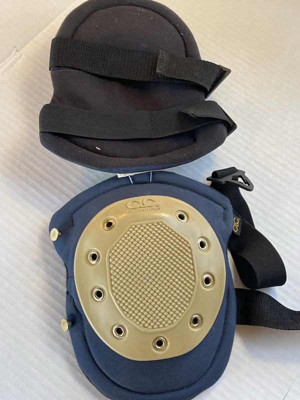 CLC Tradesman Quality Hardshell Knee Pads Blue/Beige/Black Pair (2) gallery
