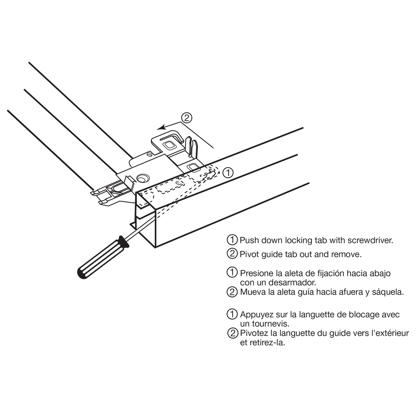 2 Count Silver Closet Door Guide Assembly Sliding Door Replacement Hardware gallery